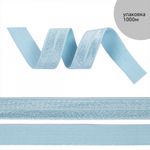 Резинка бельевая (окантовочная) блестящая 15.0 мм / 1000 метров, голубой F183