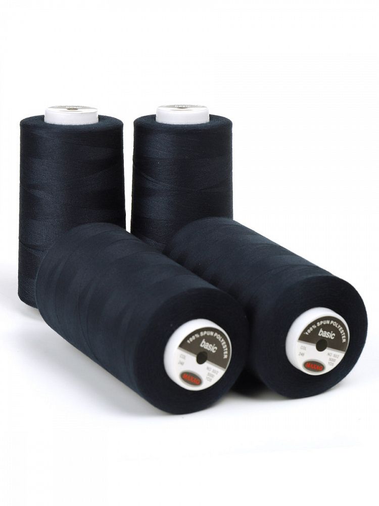 Нитки швейные Max 50/2, 4570 м (5000 ярд), 248 синий / 4 бобины Нитки швейные Max 50/2, 4570 м (5000 ярд), 248 синий / 4 бобины