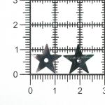 Пайетки фигурные звездочки 13 мм, Астра 10г, 1 серебро, уп.10 шт