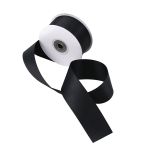 Лента атласная 2-сторонняя 38.0 мм / 22.86±1 метров, C1112 черный, 6102-0015, Globus