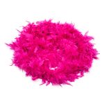 Боа из перьев 2 метра, 80 г, ярко-розовый 213C /TOS/