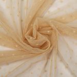 Сетка бельевая эластичная 65 г/м², шир.160 см / 5 метров, Мушка, 00128, 03 бежевый /00128.03.1/