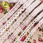 Набор вязаного кружева Kruzhevo №4 цв.белый (6 дизайнов по 4,5м)