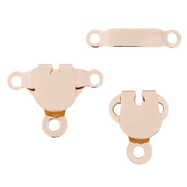 Крючки пришивные 16х21 мм, gold, 10 шт