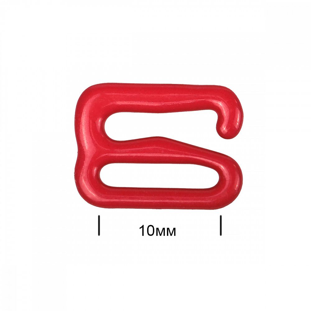 Крючки для бюстгальтера металл 10.0 мм, 100 шт, S163 красный