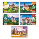 Альбом для рисования 100 г/м², A4 29х20.5 см, 10 шт, на скобе 40 л, 40АЛСК4_000232 Замки, Светоч