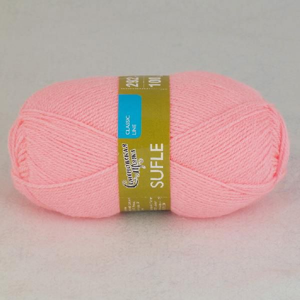 Пряжа Семеновская Sufle Суфле / уп.5 мот. по 100г, 292м, 0079, яр.розовый