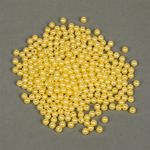 Бусины пластик (перламутр) ⌀6 мм, цв.A08 лимон, уп.500г (4838 шт), Magic4Hobby
