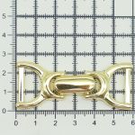 Пряжка-застежка 18 мм золото, металл, 4 шт