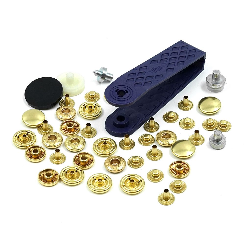 Кнопка Альфа (S-образная) ⌀15.0 мм, 10 шт, латунь, золотой, Prym