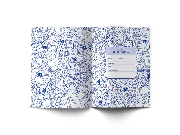 Тетрадь со справочным материалом Скучно не будет!, выборочный лак, A5+ 48 л. на скобе 65 г/м², белизна 100%, 10 шт, линия, 000540 Литература, Светоч 48ТПСКс5_4_2_2