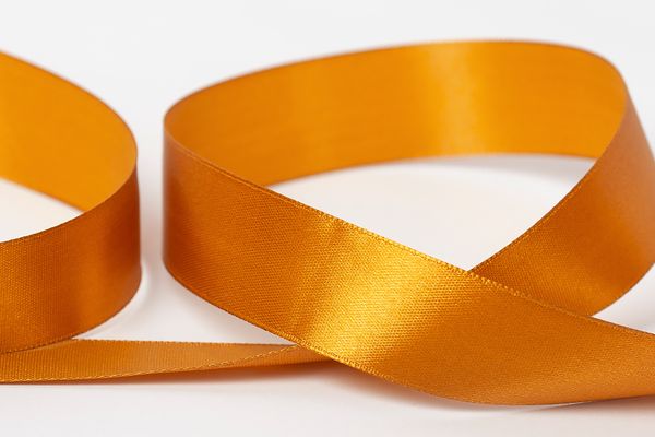 Лента атласная 1-сторонняя 25.0 мм / 33±2 метра, 021 оранжевый, Gamma