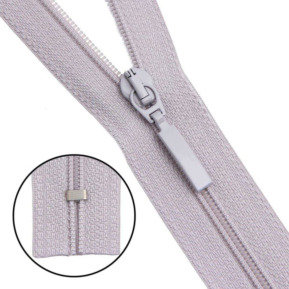 Молния спираль (витая) Arta Т5 (5 мм) 1 зам., н/раз., 18 см, цв. 154 св.серый, уп.10 шт