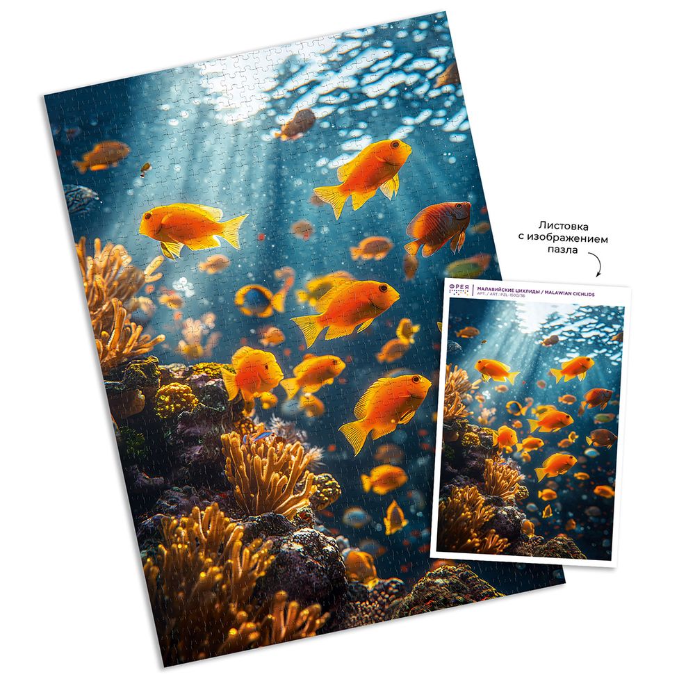 Пазл 1500 элементов, PZL-1500/36 Малавийские цихлиды, Фрея