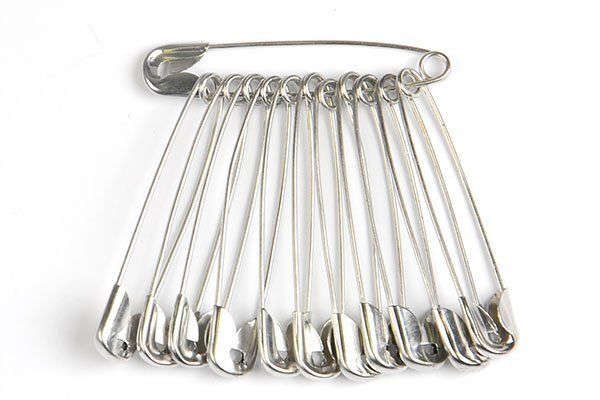 Булавки английские, №3 45 мм, цв. никель, уп. 432 шт