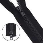 Молния трактор Arta Т6 (6 мм) 2 зам., разъем., 75 см, ОПТ. УП. 25 ШТ., 077 черный