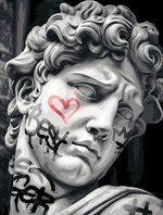 Картина по номерам Фрея PNB/PM-276, Давид с граффити, 40х30 см