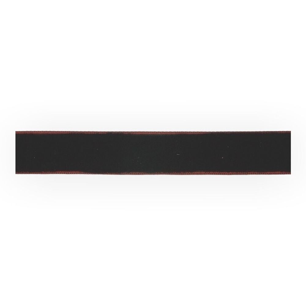 Лента бархатная (тесьма) 20.0 мм / 16.5±1 метра, 100 т.коричневый, Blitz VR-20