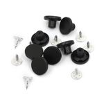 Пуговицы джинсовые ⌀15 мм, фиксированная ножка, металл, TBY-1356 черный матовый уп.20 шт