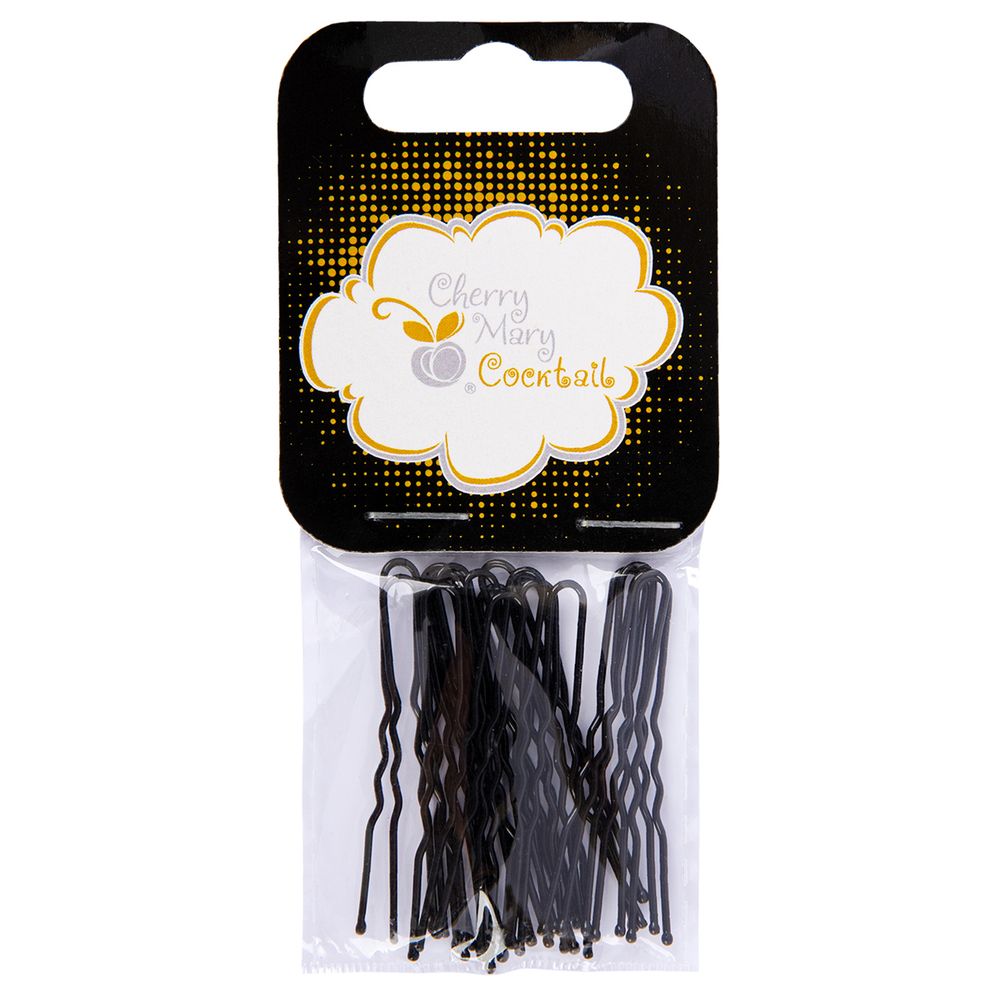 Набор шпилек для волос 4.5 см, 100 шт (5х20 шт), №01 черный, Cherry Mary VZ07029