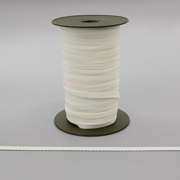 Тесьма (лента) киперная (100 х/б) 08 мм / 100 метров, суровый