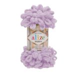 Пряжа Alize (Ализе) Puffy / уп.5 мот. по 100 г, 9м, 027 светлая сирень A