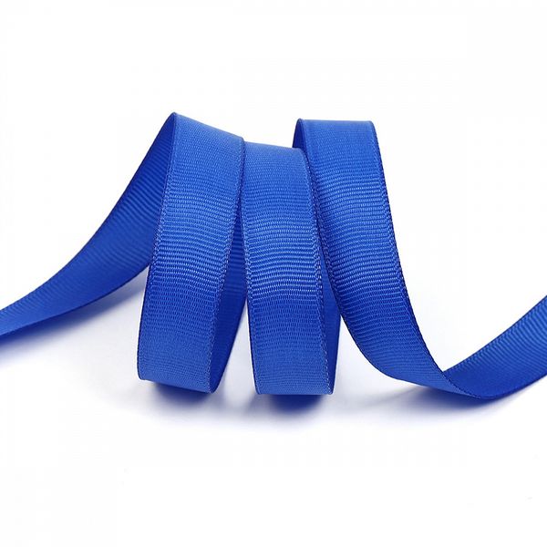 Лента репсовая (в рубчик) 15.0 мм, 329 василек, уп. 27,4м