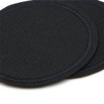 Термоаппликация джинсовая круглая, d80 мм (черный (black)), LA431, 4 шт