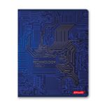 Тетрадь ученическая общая, тиснение фольгой, A5+ 96 л. на скобе, белизна 100%, 5 шт, клетка, 000347 Техно, Светоч 96ТСК5_6_3_1