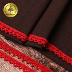 Кружево вязаное (тесьма) 10 мм / 10 метров, 5036.31 цв.31 красный, 10 м, Kruzhevo