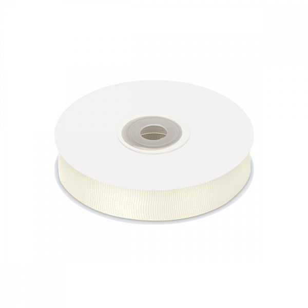 Лента репсовая (в рубчик) 20.0 мм / 22.8±1 метра, F102 молочный, Magic4Hobby