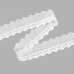 Кружево шитьё 27 мм / 13.72 м, 100% хлопок, неотбеленный