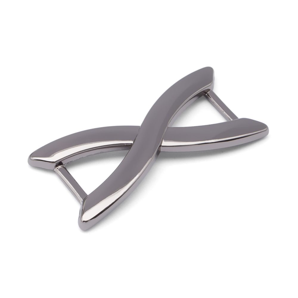 Пряжка ременная металл 8 мм, Pewter олово (чер.никель), 4 шт, MB198