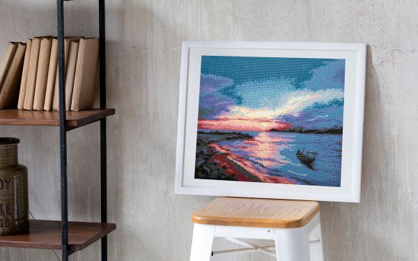 Алмазная (кристальная) мозаика Фрея, Нежный рассвет, 35х30 см