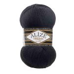 Пряжа Alize (Ализе) Superlana klasik / уп.5 мот. по 100 г, 280м, 060 черный A