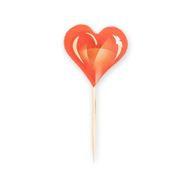 Шпажки для канапе 12 шт, 01-Сердце, Boomzee KMZ-08