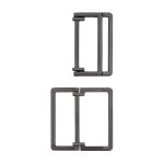 Пряжка прямоугольная 30 мм, металл (Pewter олово (черный никель)), МТ_1872, 6 шт