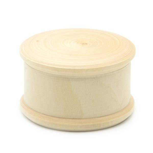 Заготовка для декорирования Шкатулка с кантом h 45хd 75 мм, 2 шт