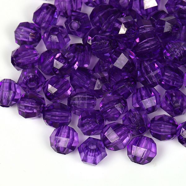 Бусины акрил ⌀10 мм, MG.3244-07, цв.07 фиолетовый, 500 г, Magic4Hobby