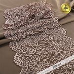 Кружево бельевое эластичное 240 мм / 120 м, диз.4099, бежевый, Kruzhevo