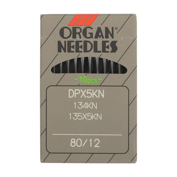 Иглы для промышленных швейных машин Organ DPх5KN, 10 шт, 080