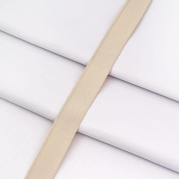 Тесьма (лента) окантовочная 22 мм / 100 метров, 4.5 г/м, 100% п/э, 15 суровый, 6135-0293