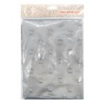 Плюш (ткань) Звезды 240 г/м², 45х50 см, ворс 2,5мм, серый, 28979