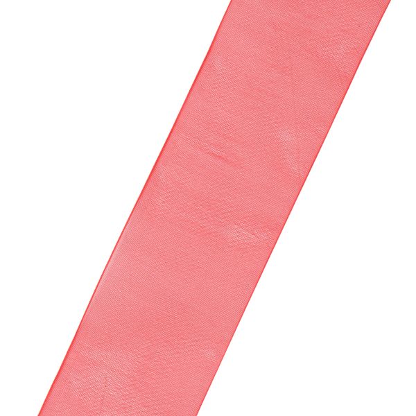 Лента капроновая (органза) 5см / 22,86м (26 красный)