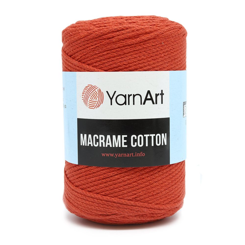 Пряжа YarnArt (ЯрнАрт) Macrame Cotton / уп.4 мот. по 250 г, 225м, 785 красный
