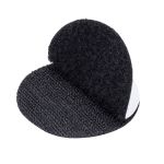 Лента контактная липучка (велкро) клеевая круг ⌀60 мм, 10 пар, черный, 6131-2080