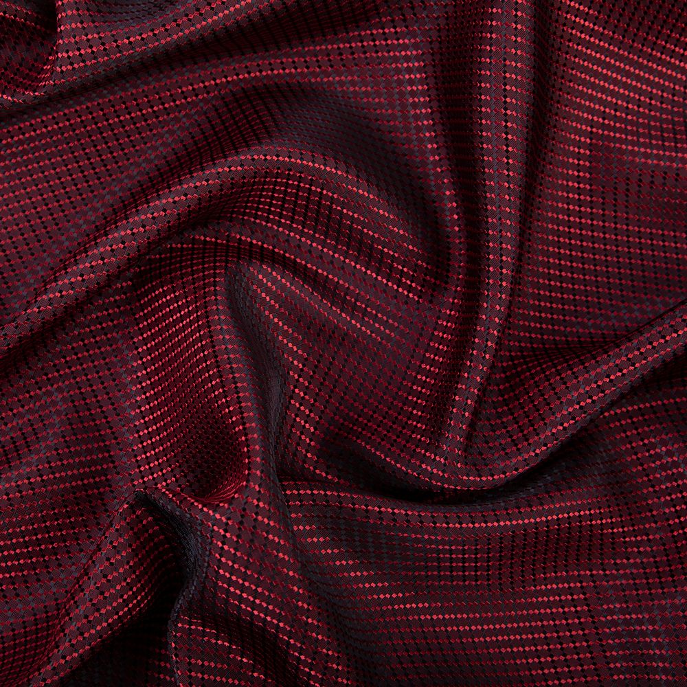 Ткань подкладочная Taffeta с рисунком 500х145±2 см, №117 т.красный (абстрактный), Gamma JTR