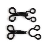 Крючки пришивные 12 мм, сталь, черные, 14 шт, Pony