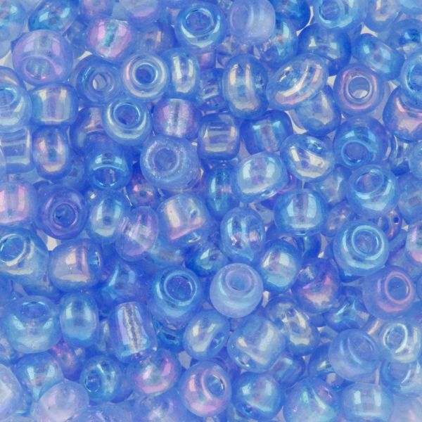 Бисер Zlatka 8/0 (2.9 мм), 100 г (10х10 г), №0166 св.синий, GR