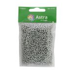 Бусины пластик (жемчуг) ⌀3 мм, 20 г, Astra&Craft, 031 NL серый